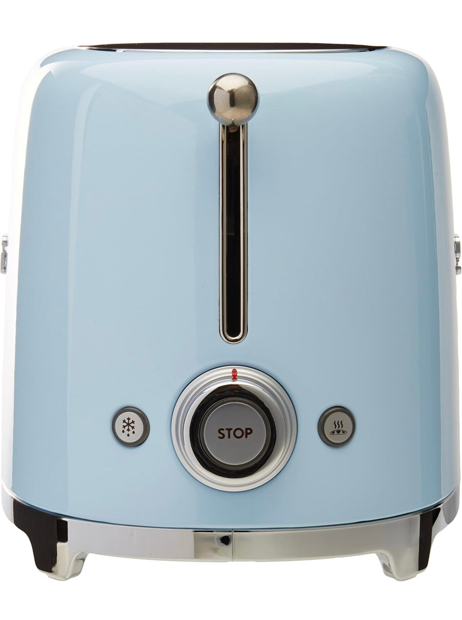 Smeg Tostadora 4 rebanadas, Color Azul Pastel