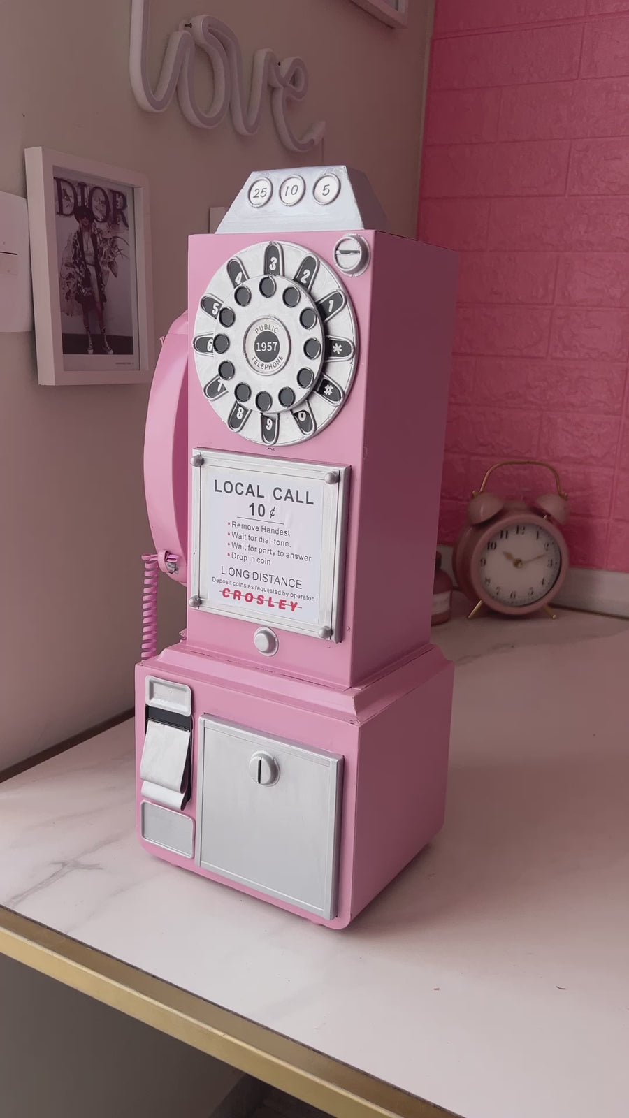 Telefono retro de pared